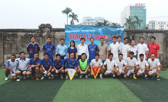 Football match between the Government Committee for Religious Affairs team and FCS Protestant club held